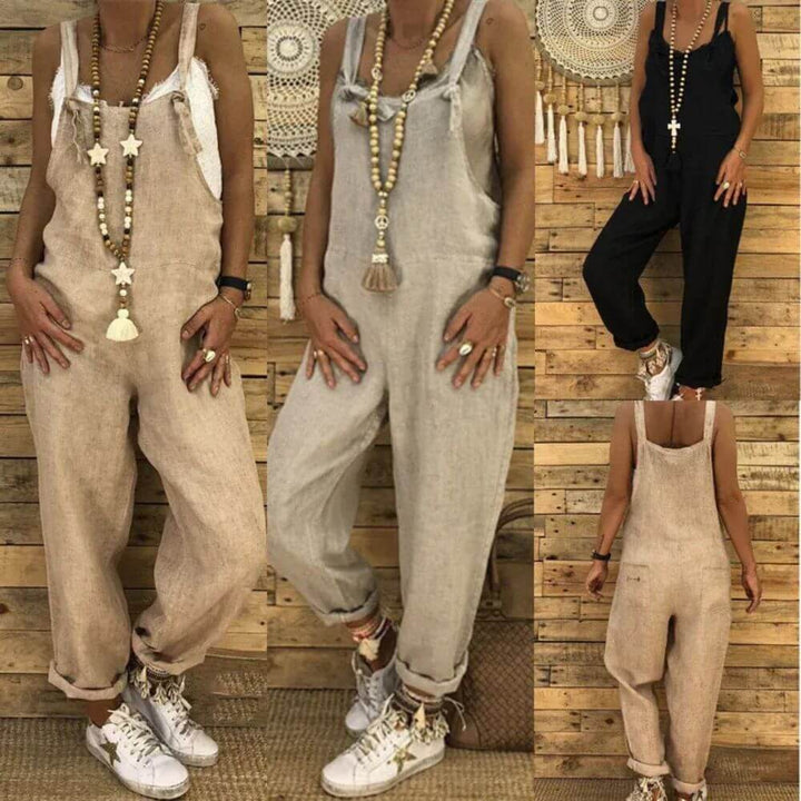 Casual Jumpsuit for Women with Adjustable Straps – Sleeveless