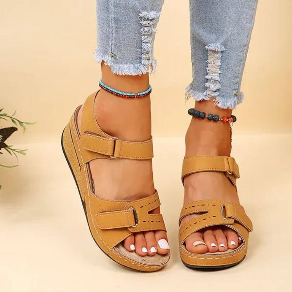 Summer Sandals with Adjustable Straps – Open-Toe Design