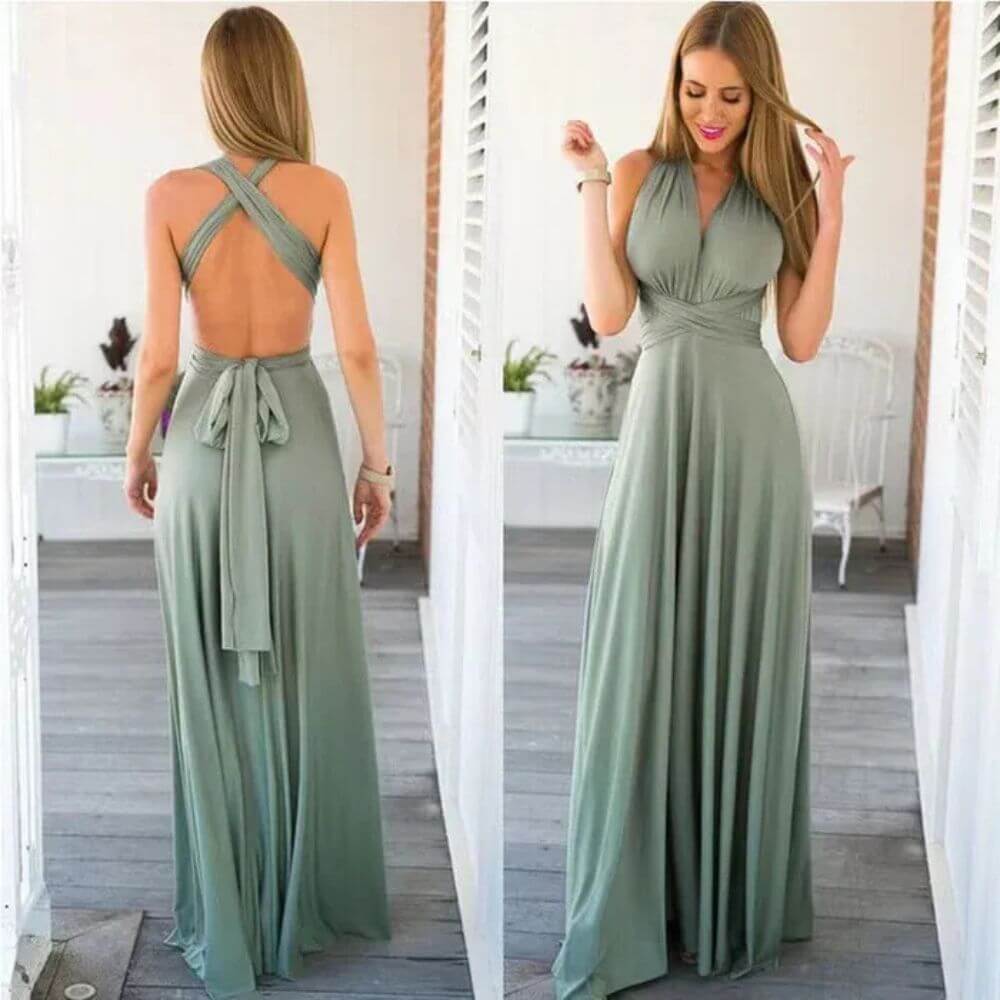 Sleeveless Halter Maxi Dress – Elegant Summer Outfit for Holidays & Casual Occasions