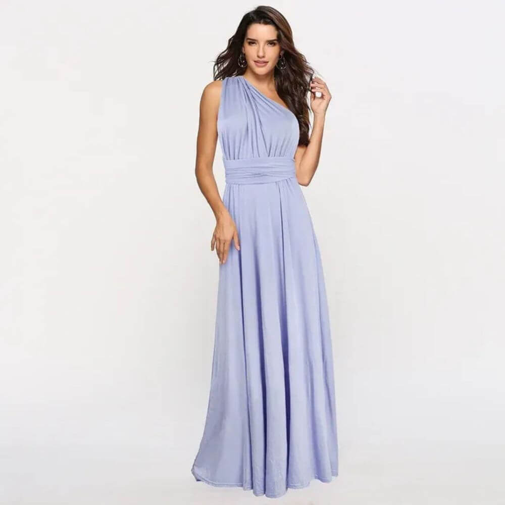 Sleeveless Halter Maxi Dress – Elegant Summer Outfit for Holidays & Casual Occasions