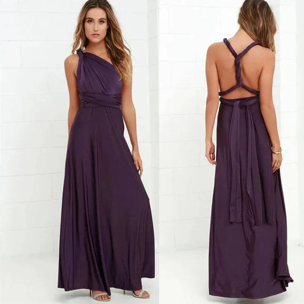 Sleeveless Halter Maxi Dress – Elegant Summer Outfit for Holidays & Casual Occasions