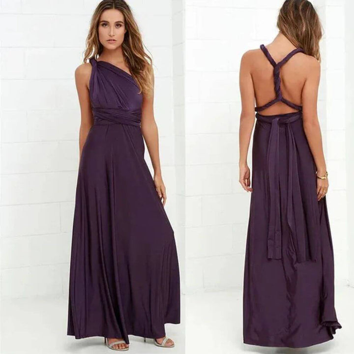 Sleeveless Halter Maxi Dress – Elegant Summer Outfit for Holidays & Casual Occasions