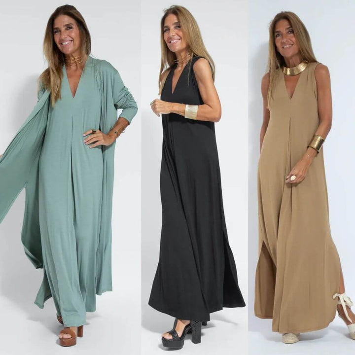 Loose-Fitting Maxi Kaftan Dress for Women – Elegant Flowy Summer Style