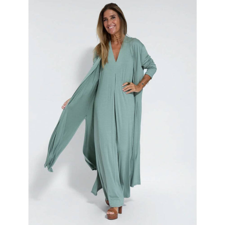 Loose-Fitting Maxi Kaftan Dress for Women – Elegant Flowy Summer Style