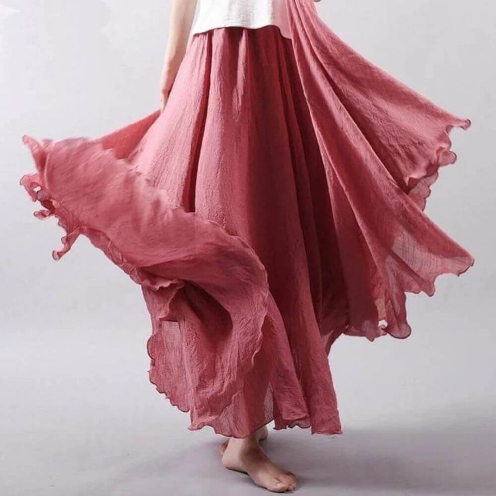 Boho Maxi Skirt for Women – Flowy, Casual and Summery Long Skirt