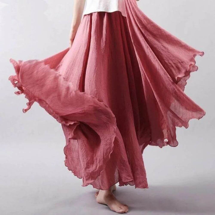 Boho Maxi Skirt for Women – Flowy, Casual and Summery Long Skirt