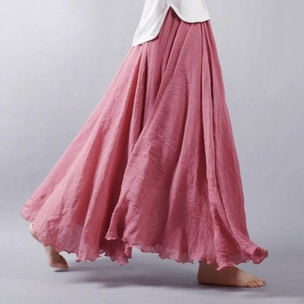 Boho Maxi Skirt for Women – Flowy, Casual and Summery Long Skirt