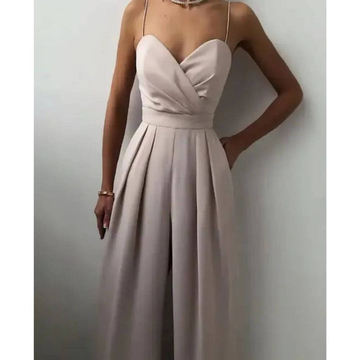 Wide-Leg Jumpsuit for Women – Elegant Relaxed Fit One-Piece