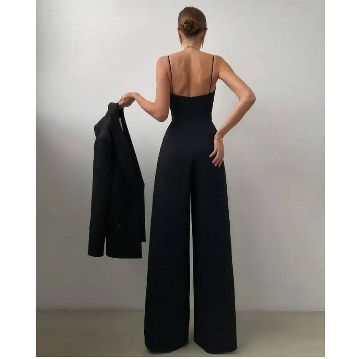 Wide-Leg Jumpsuit for Women – Elegant Relaxed Fit One-Piece