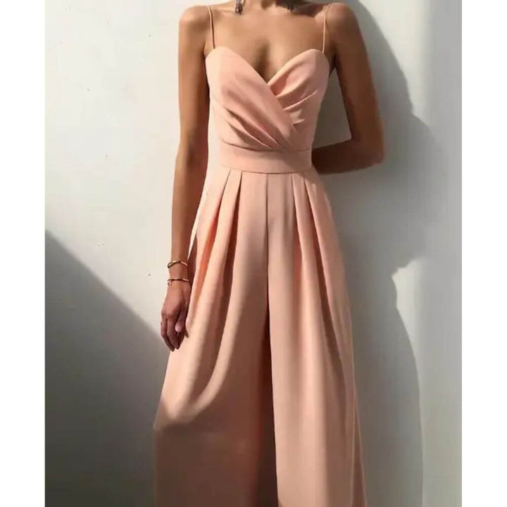 Wide-Leg Jumpsuit for Women – Elegant Relaxed Fit One-Piece