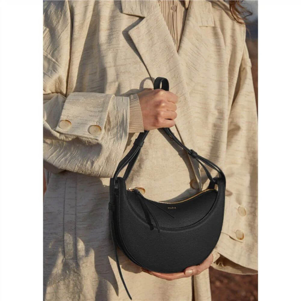 Crescent Shoulder Bag for Women – Elegant Curved Design