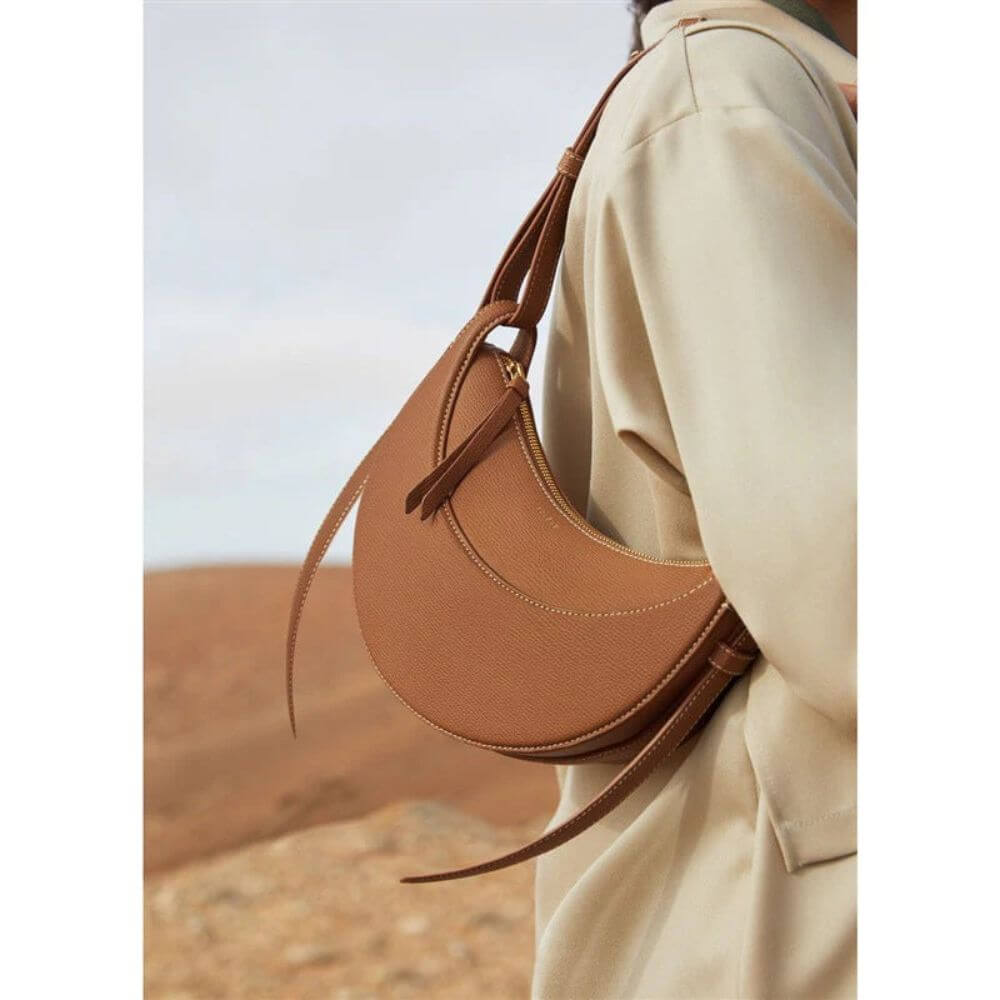 Crescent Shoulder Bag for Women – Elegant Curved Design