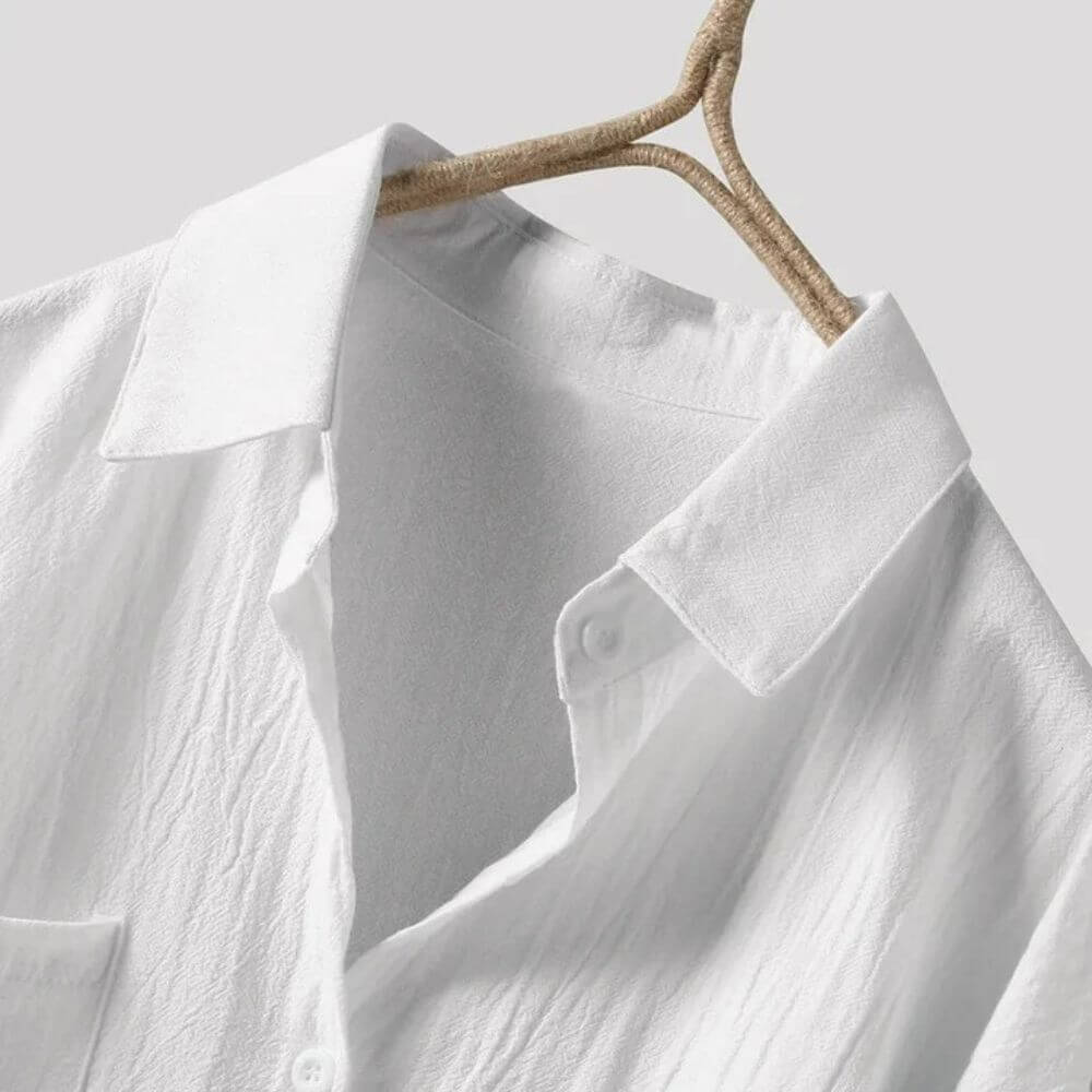 Oversized White Button-Down Shirt – Relaxed Fit Long Sleeve Women's Blouse