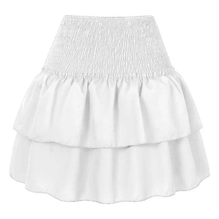 Boho Floral Smocked Mini Skirt – Casual Summer Style for Women