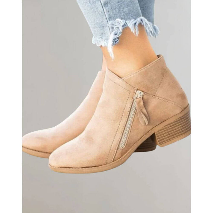 Comfortable Casual Zipper Boots for Women
