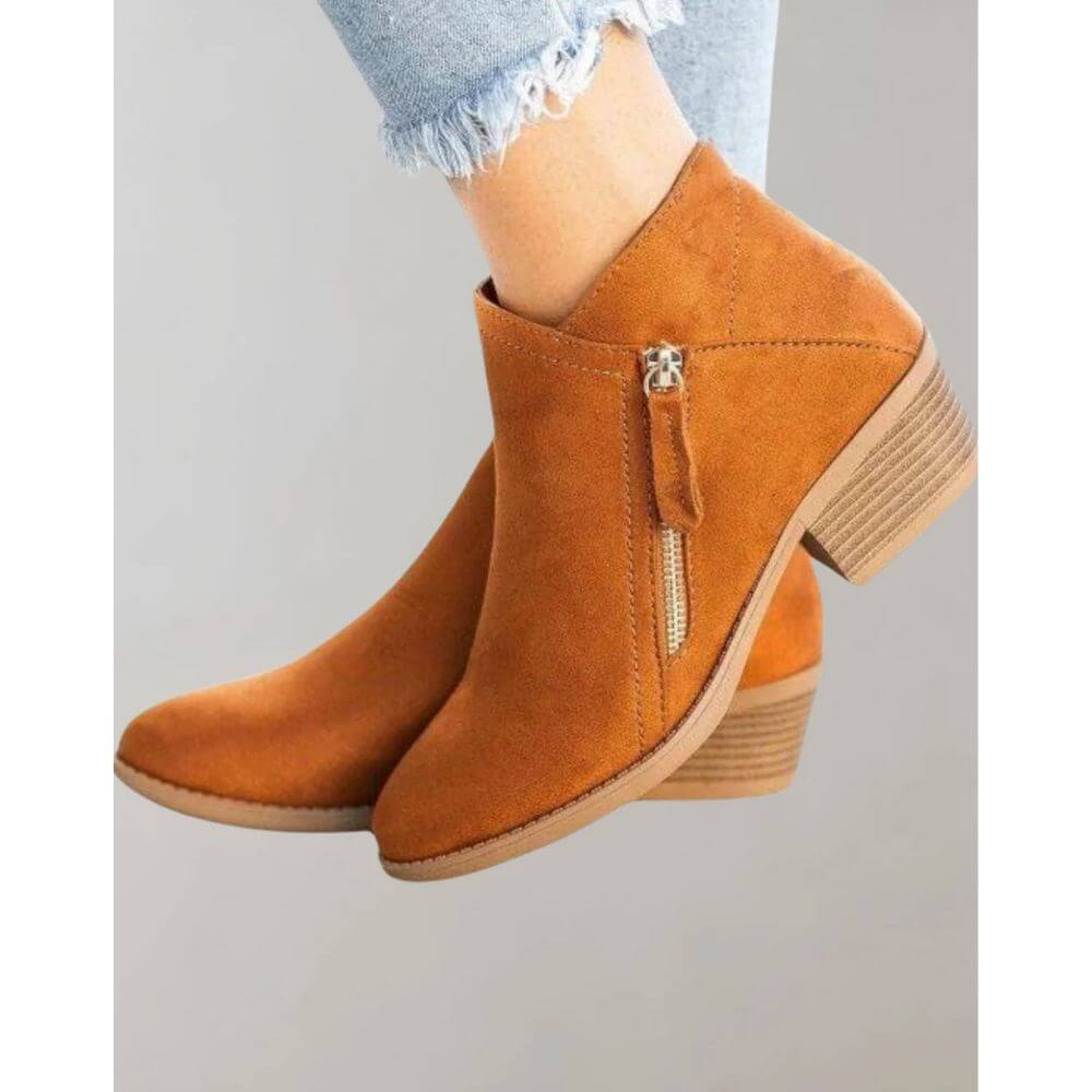 Comfortable Casual Zipper Boots for Women