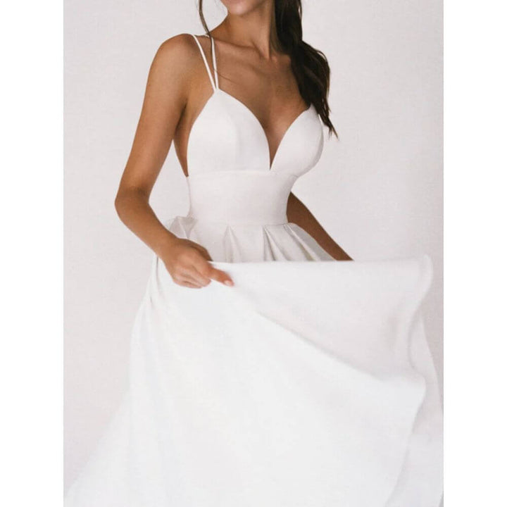 Elegant Fit and Flare Midi Dress – Sleeveless Summer Style for Women