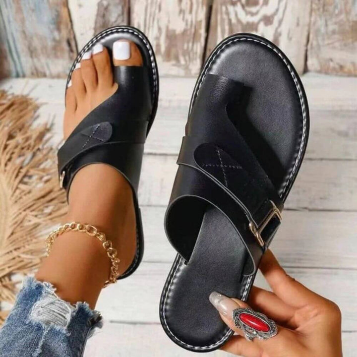 Comfortable Summer Toe-Ring Flat Sandals