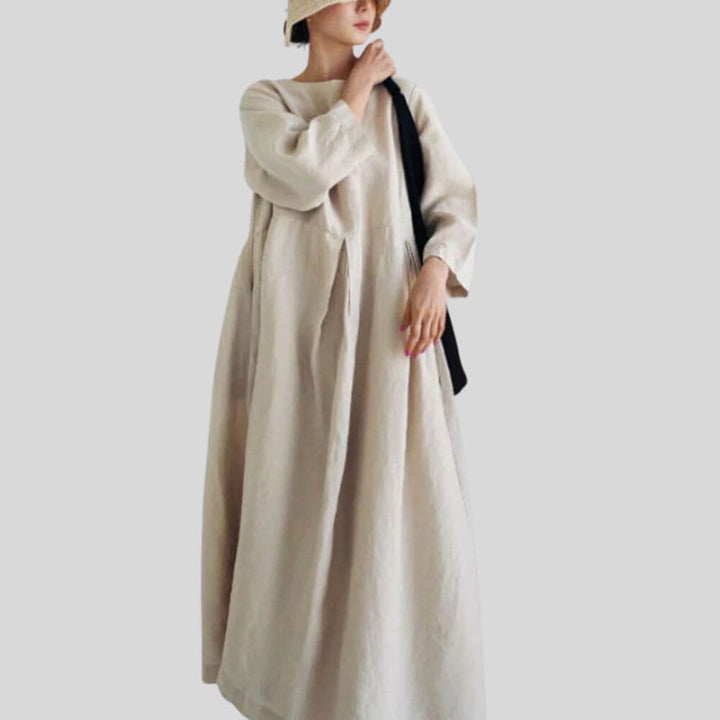 Oversized Long Sleeve Maxi Dress – Casual Loose Fit for Women