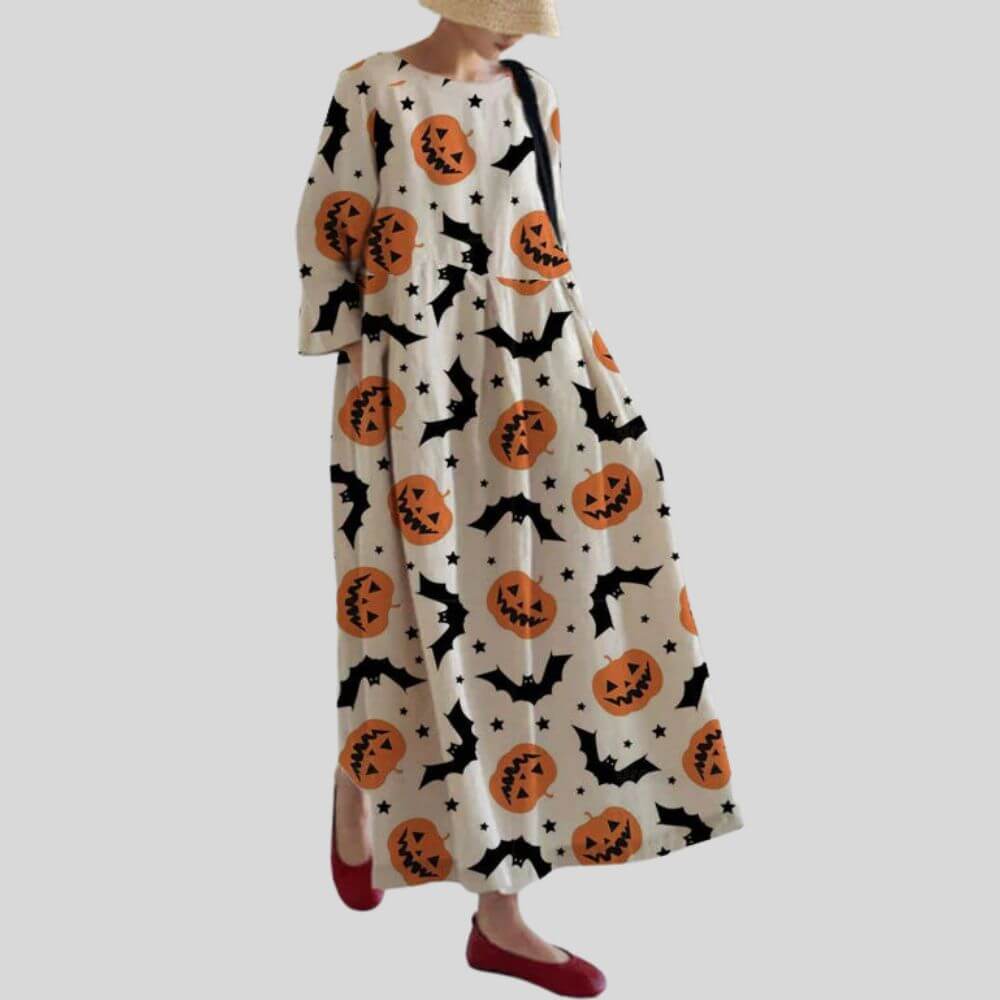 Oversized Long Sleeve Maxi Dress – Casual Loose Fit for Women