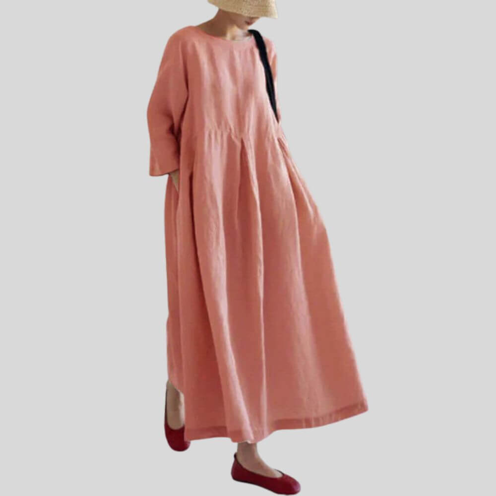 Oversized Long Sleeve Maxi Dress – Casual Loose Fit for Women