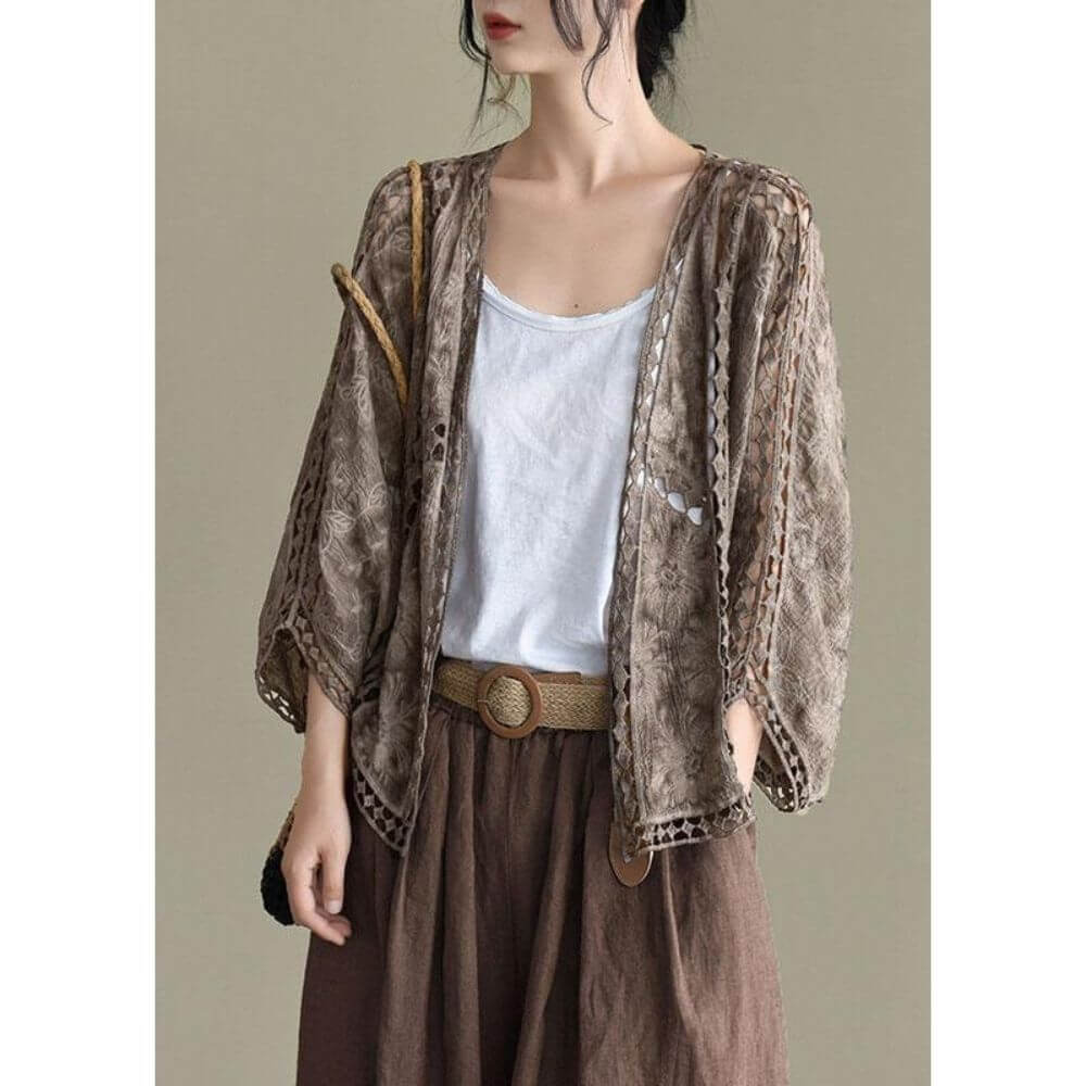 Boho Style Cardigan for Women – Casual Lightweight Layering Piece