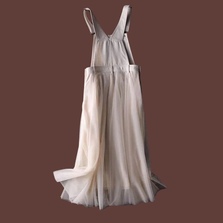 Tulle Mesh Suspender Dress – Casual Pinafore Style for Women