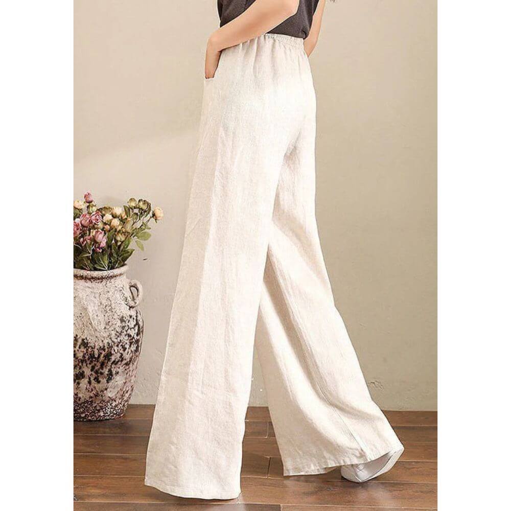 Wide-Leg Trousers for Women – Casual High Waist Fit