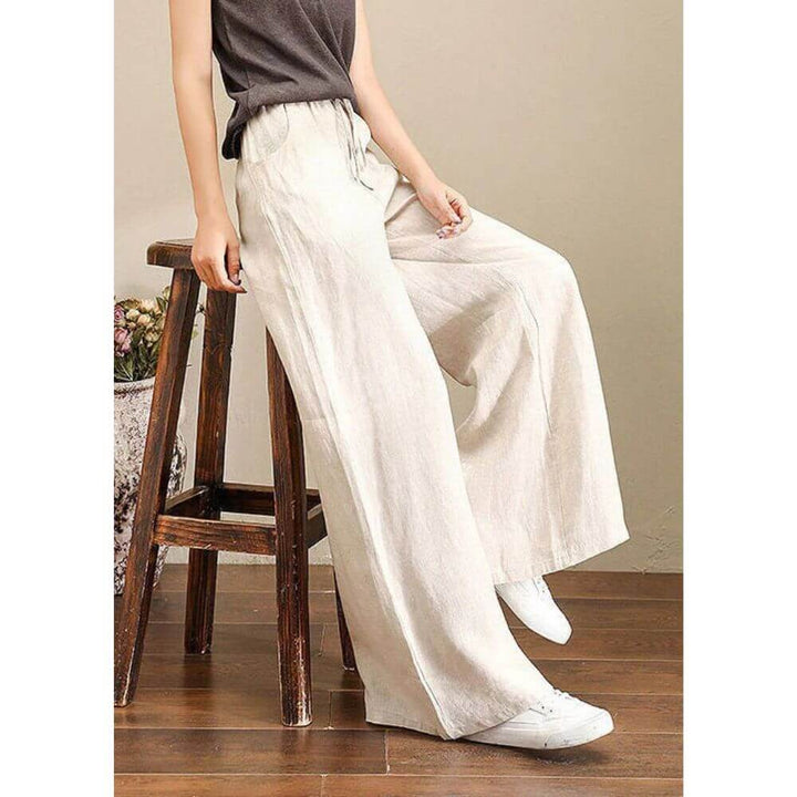 Wide-Leg Trousers for Women – Casual High Waist Fit