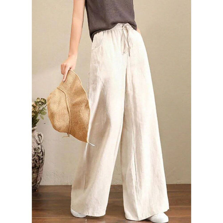 Wide-Leg Trousers for Women – Casual High Waist Fit