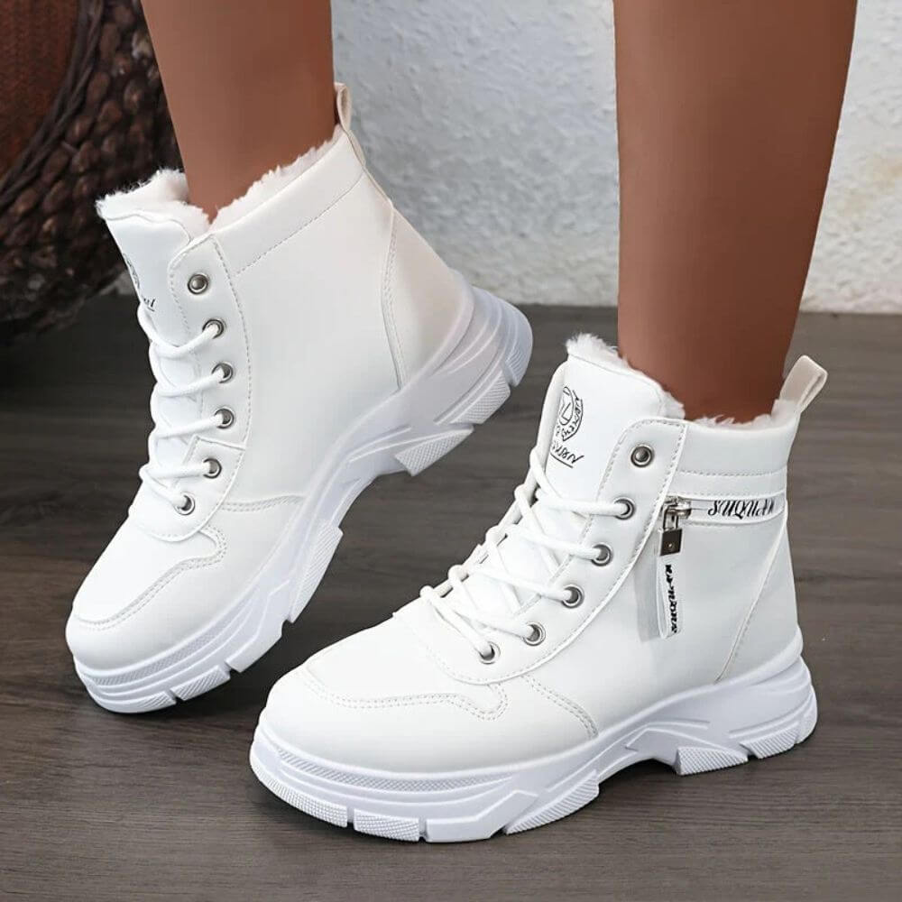 Comfortable Lace-Up Winter Ankle Boots