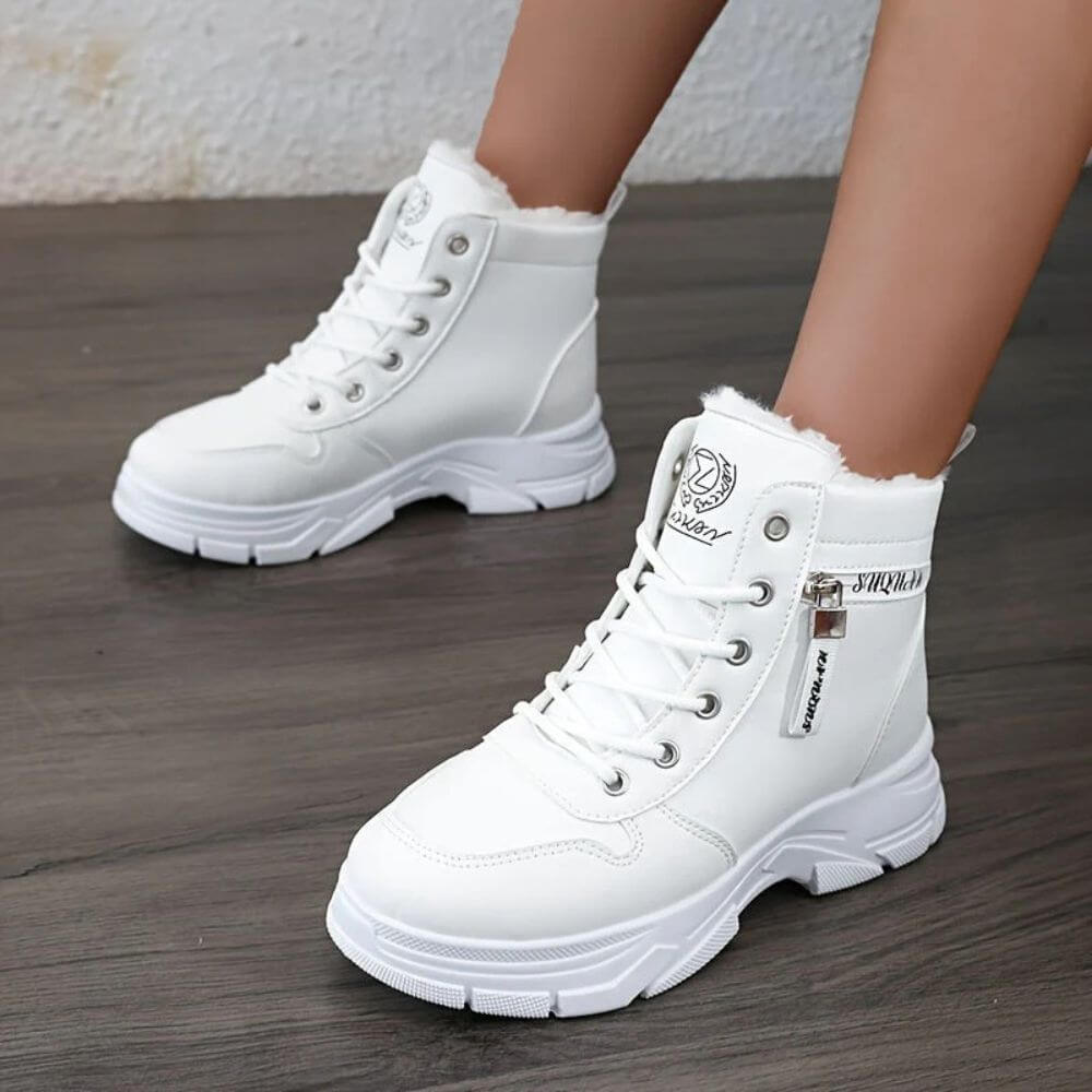 Comfortable Lace-Up Winter Ankle Boots