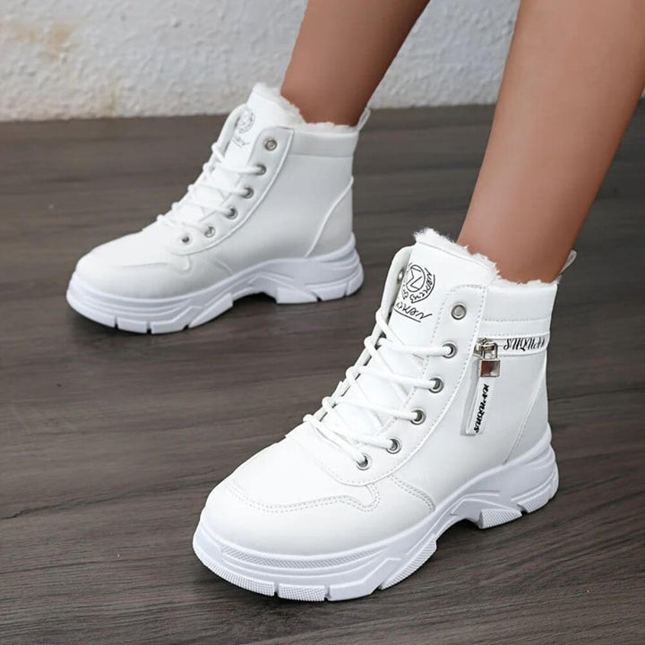 Comfortable Lace-Up Winter Ankle Boots
