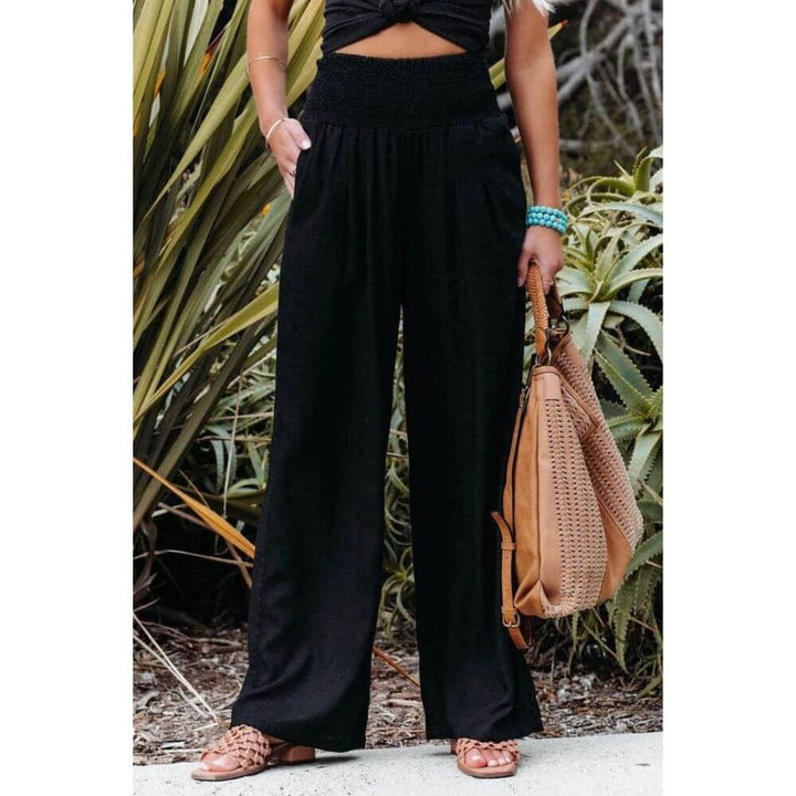 Wide-Leg Beach Trousers for Women – Casual Lightweight for Summer