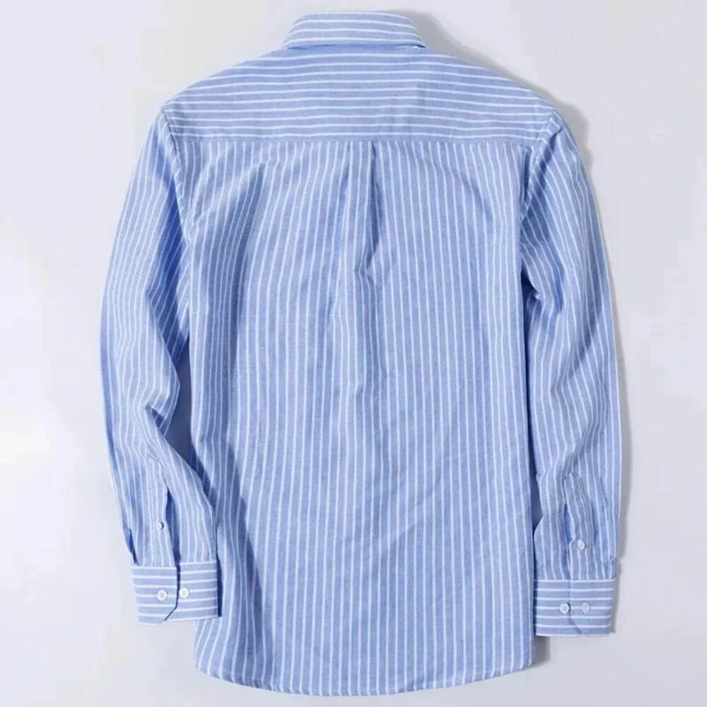 Smart Long-Sleeve Men’s Dress Shirt – Button Down, Tailored Fit