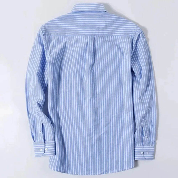 Smart Long-Sleeve Men’s Dress Shirt – Button Down, Tailored Fit