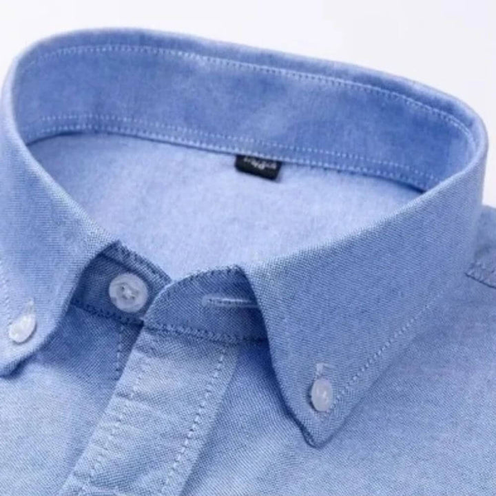 Smart Long-Sleeve Men’s Dress Shirt – Button Down, Tailored Fit