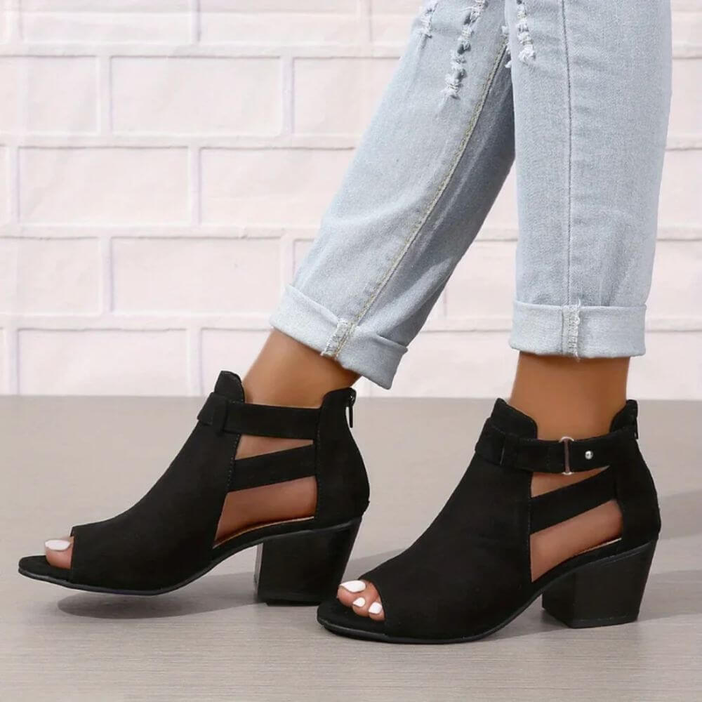 Comfortable Chunky Heel Ankle Boots
