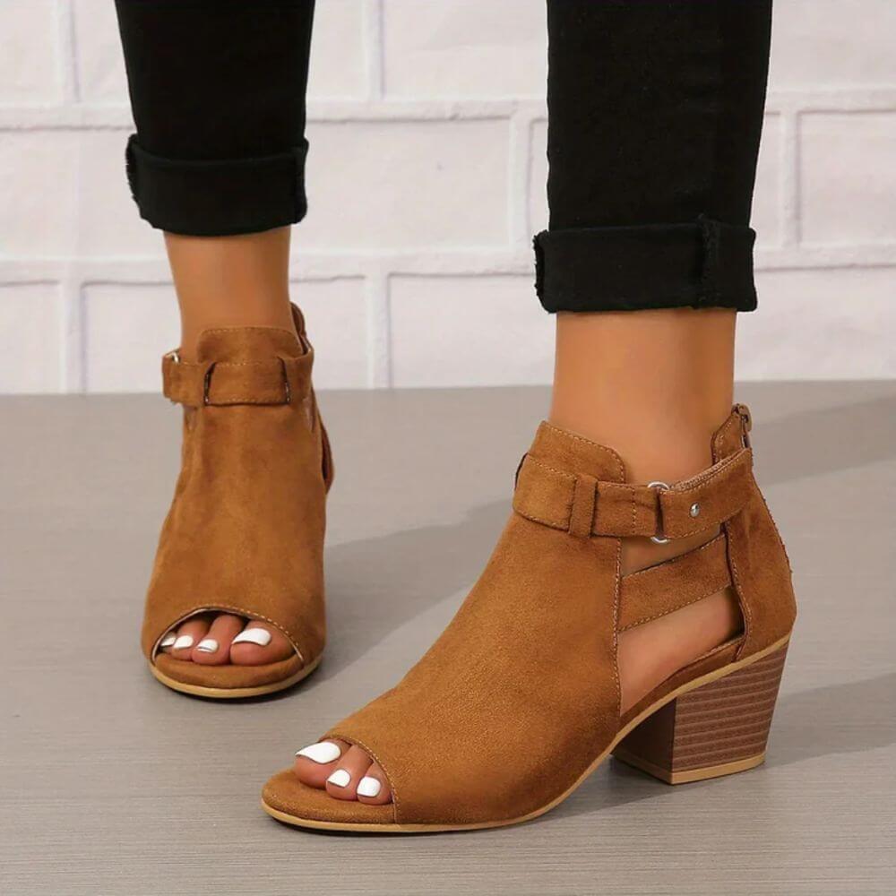 Comfortable Chunky Heel Ankle Boots