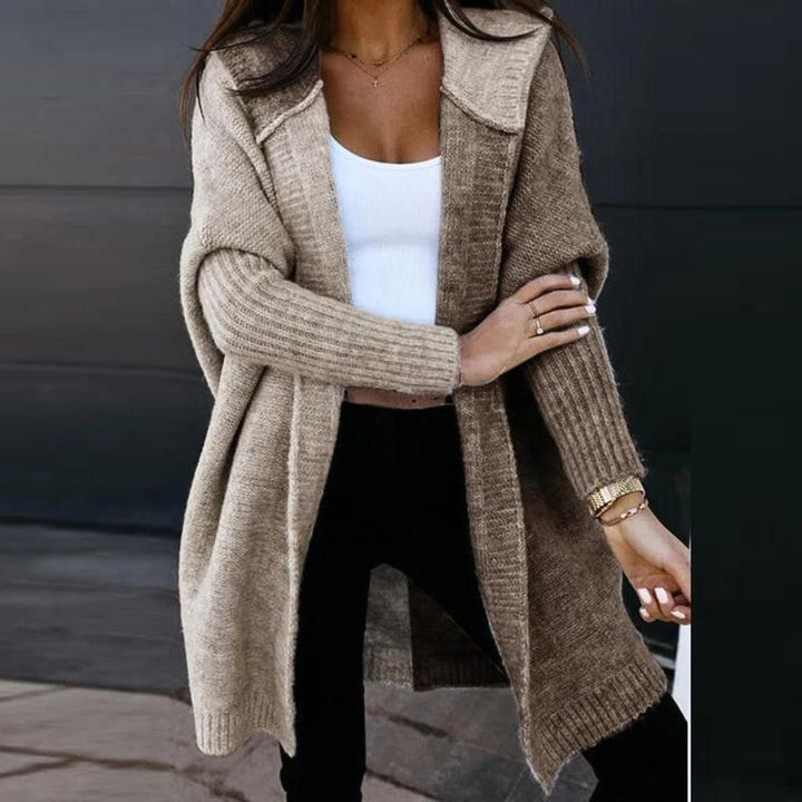 Women’s Oversized Wool-Blend Jacket with Relaxed Fit