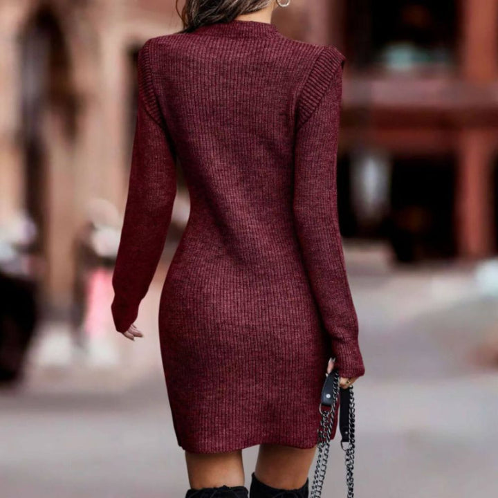 Knitted Midi Dress – Soft Ribbed Fit for Elegant Comfort