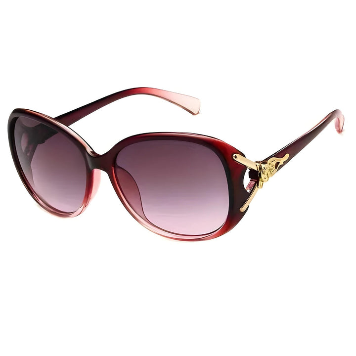 Red polarized sunglasses