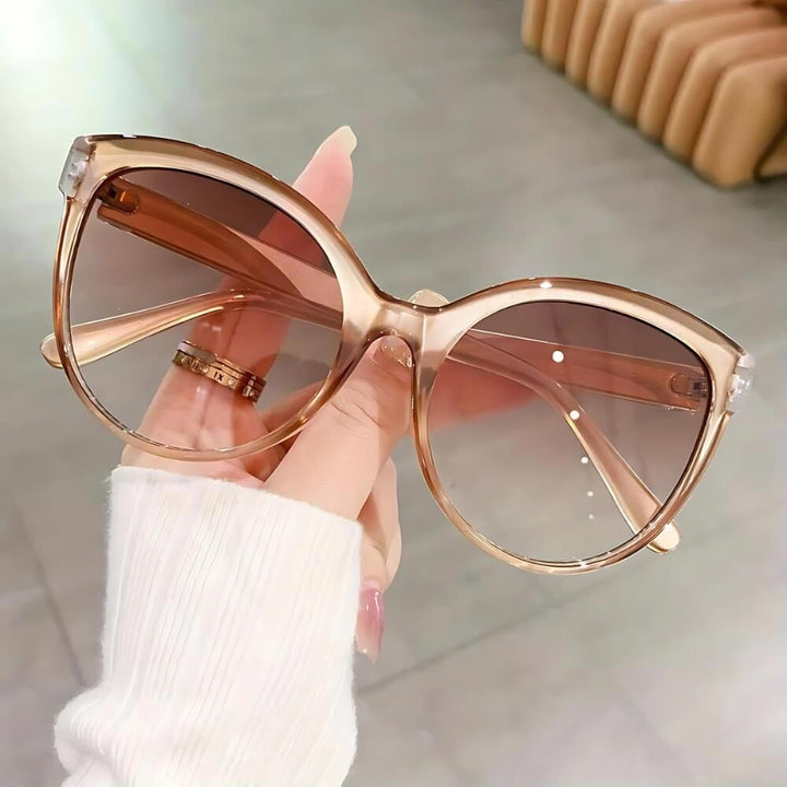 Champagner Katzenaugen-Sonnenbrille
