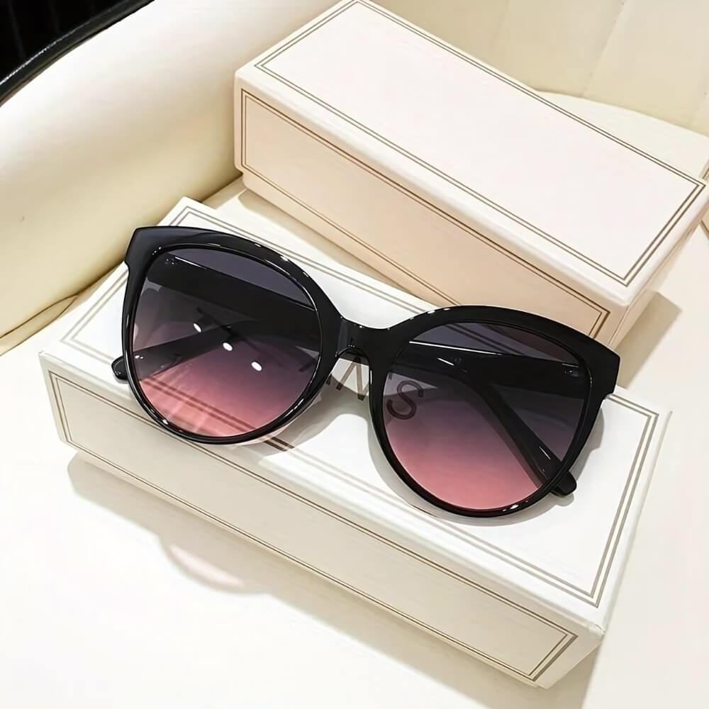 Graue rosa Cat's Eye Sonnenbrille