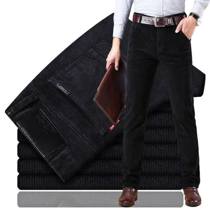 Men’s Slim Corduroy Trousers – Soft Feel & Smart Everyday Fit