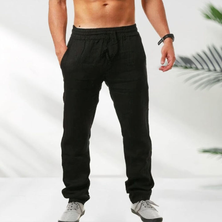 Men’s Lightweight Summer Trousers – Breathable with Adjustable Waist