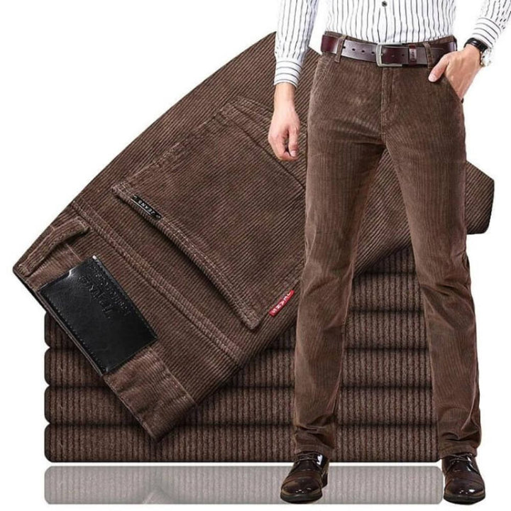 Men’s Slim Corduroy Trousers – Soft Feel & Smart Everyday Fit