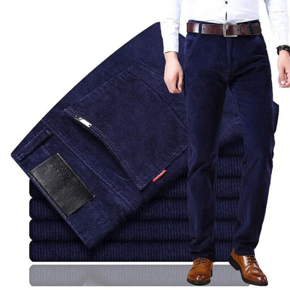 Men’s Slim Corduroy Trousers – Soft Feel & Smart Everyday Fit