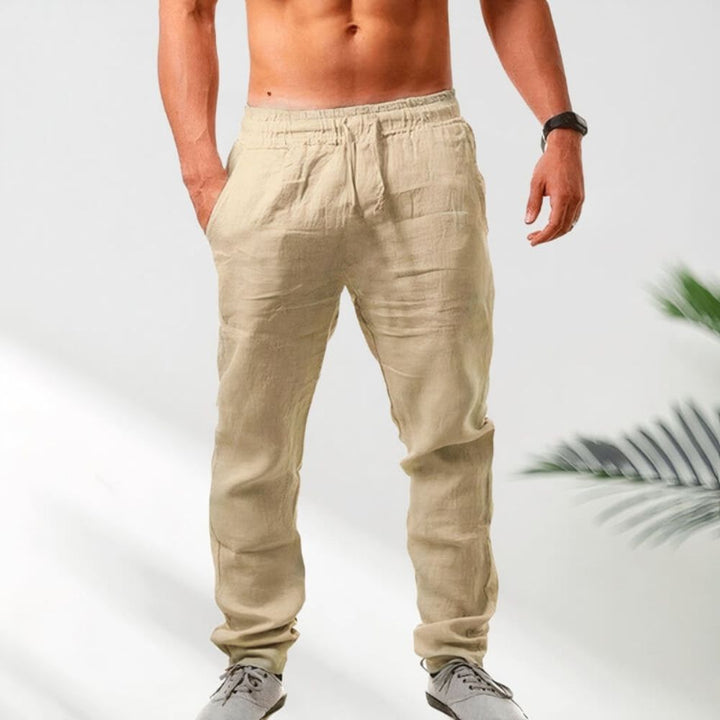 Men’s Lightweight Summer Trousers – Breathable with Adjustable Waist
