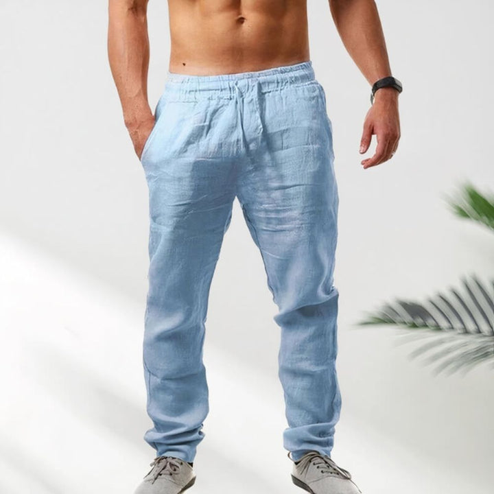Men’s Lightweight Summer Trousers – Breathable with Adjustable Waist
